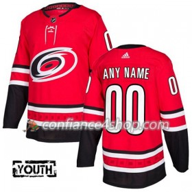 Adidas Maillot de Hockey Carolina Hurricanes Personnaliser 2017-2018 Rouge Authentic - Enfant